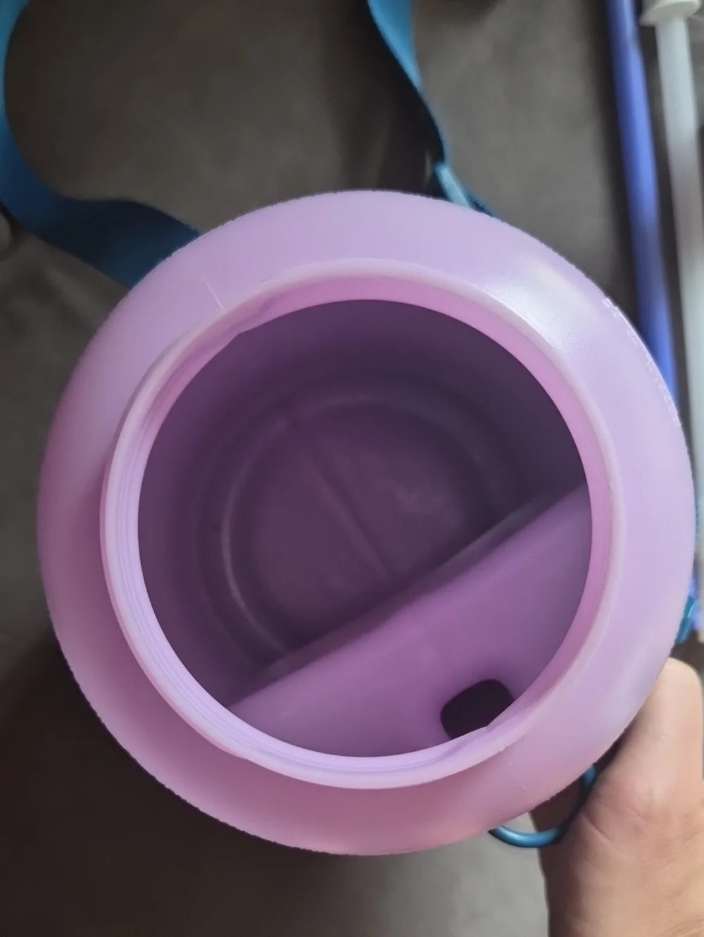 HydroJug Pink Lavender Blue Insulated Water Bottle Carrier with Straws and Lid